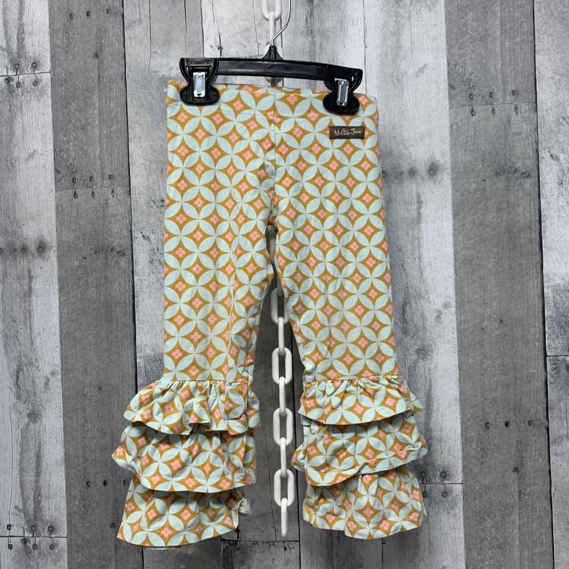 Size 2T Teal/Pink Matilda Jane Leggings