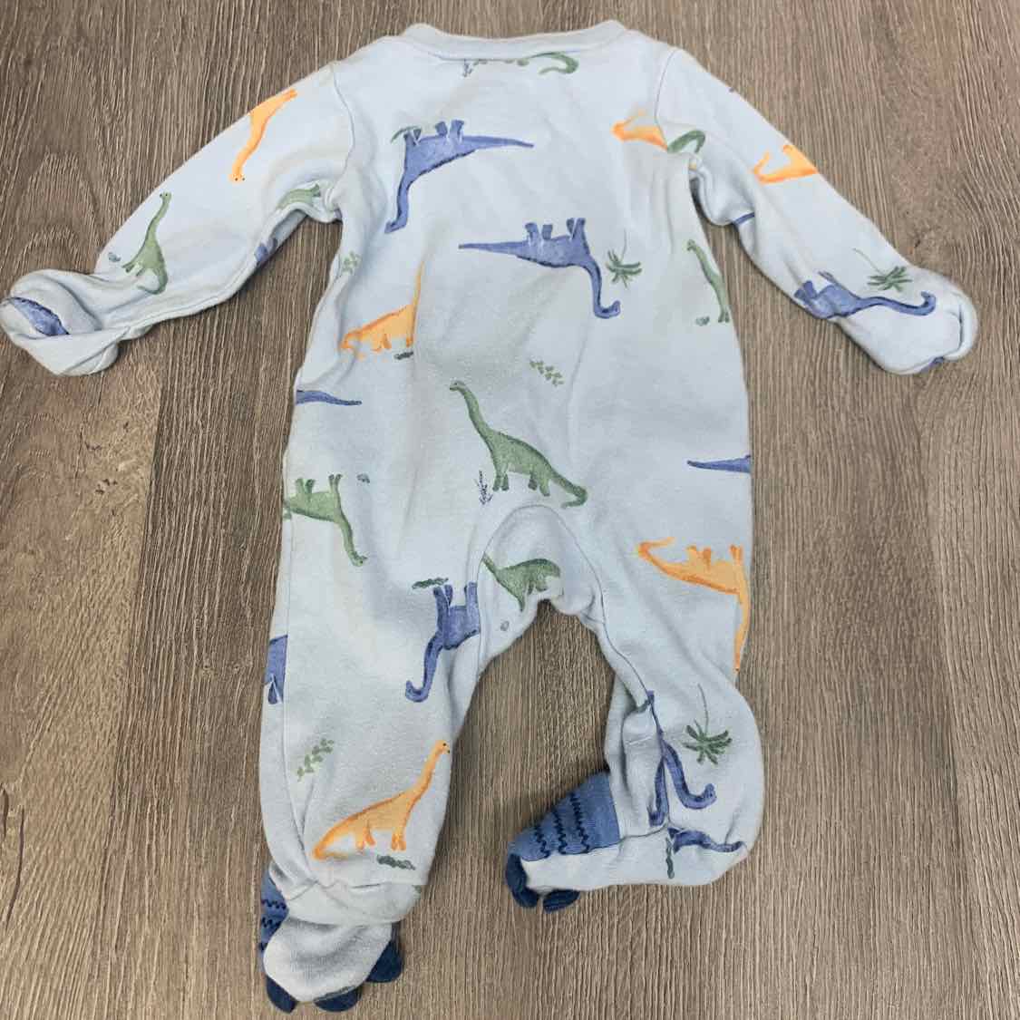 Size Preemie Blue/Orange Child of Mine Footy PJs