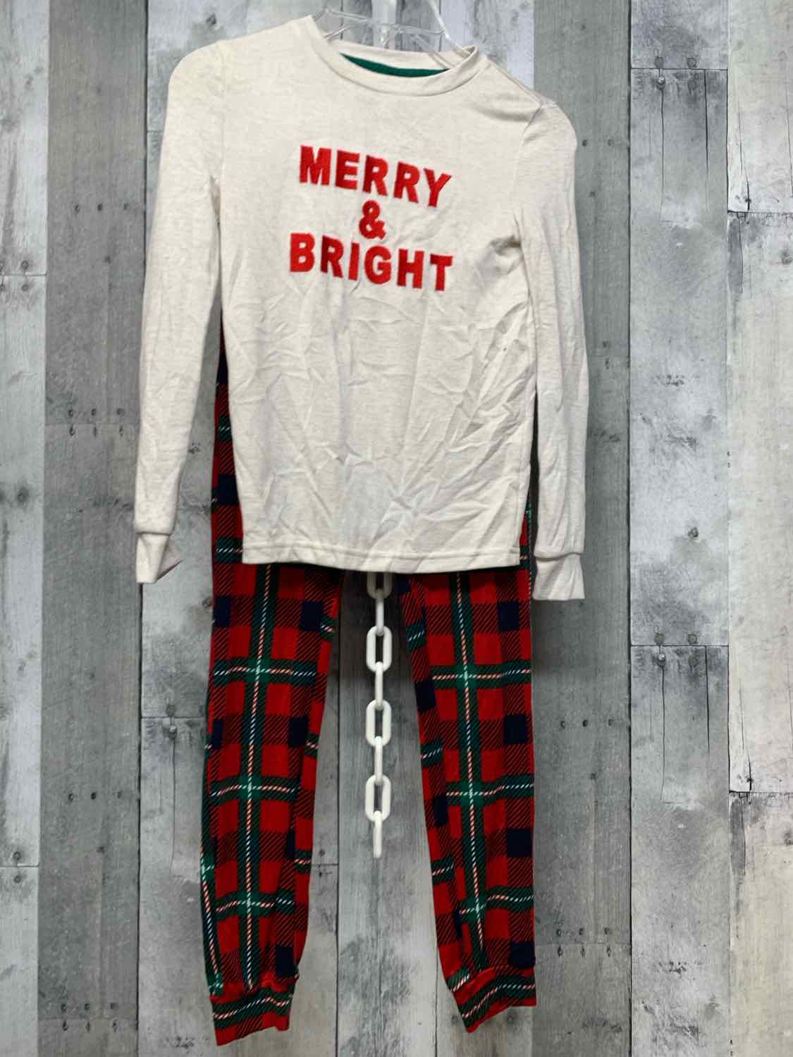 Size 8 Tan/Red Members Mark 2pc PJs