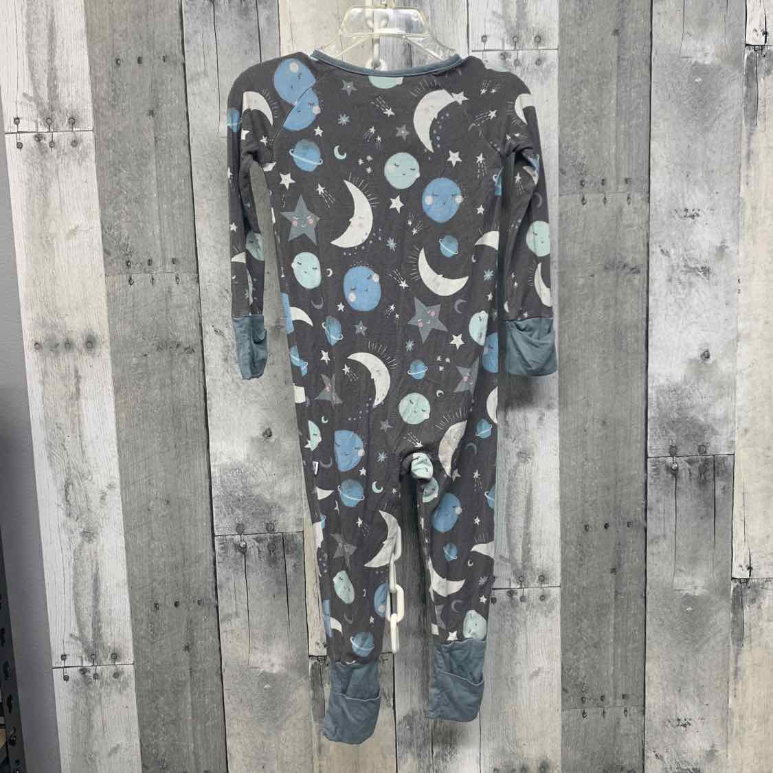 Size 12-18 Months Gray Print Little Sleepies Footy PJs