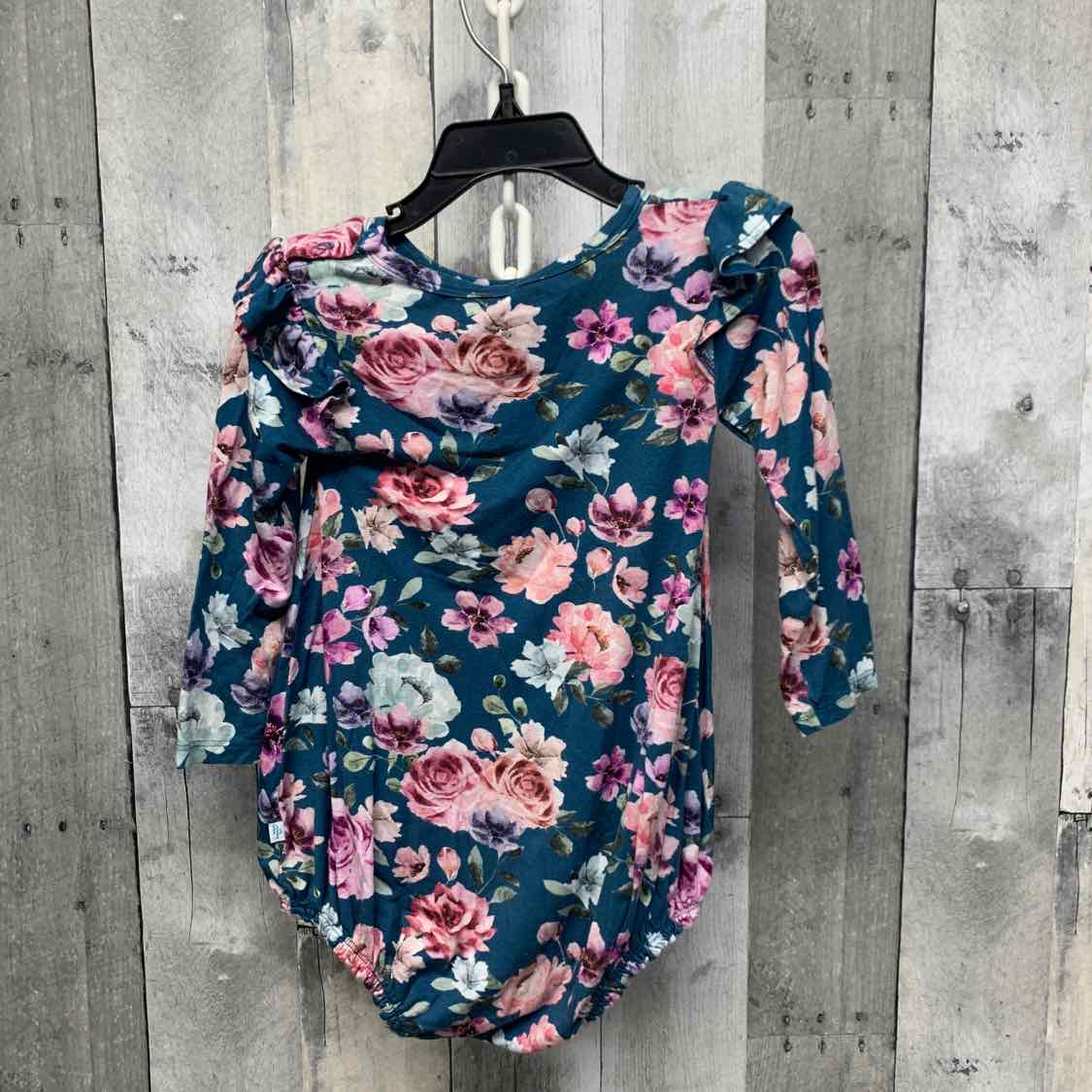 Size 2T Blue/Pink Posh Peanut Romper