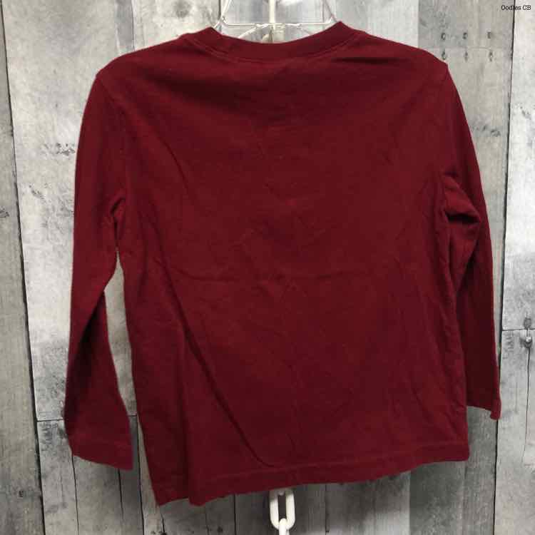 Size 3T Burgundy Graphic Jumping Beans Long Sleeve Shirt
