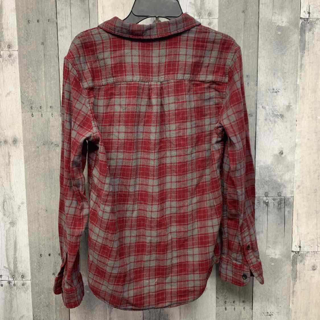 Size Large Red/Gray Sonoma LS Button Up