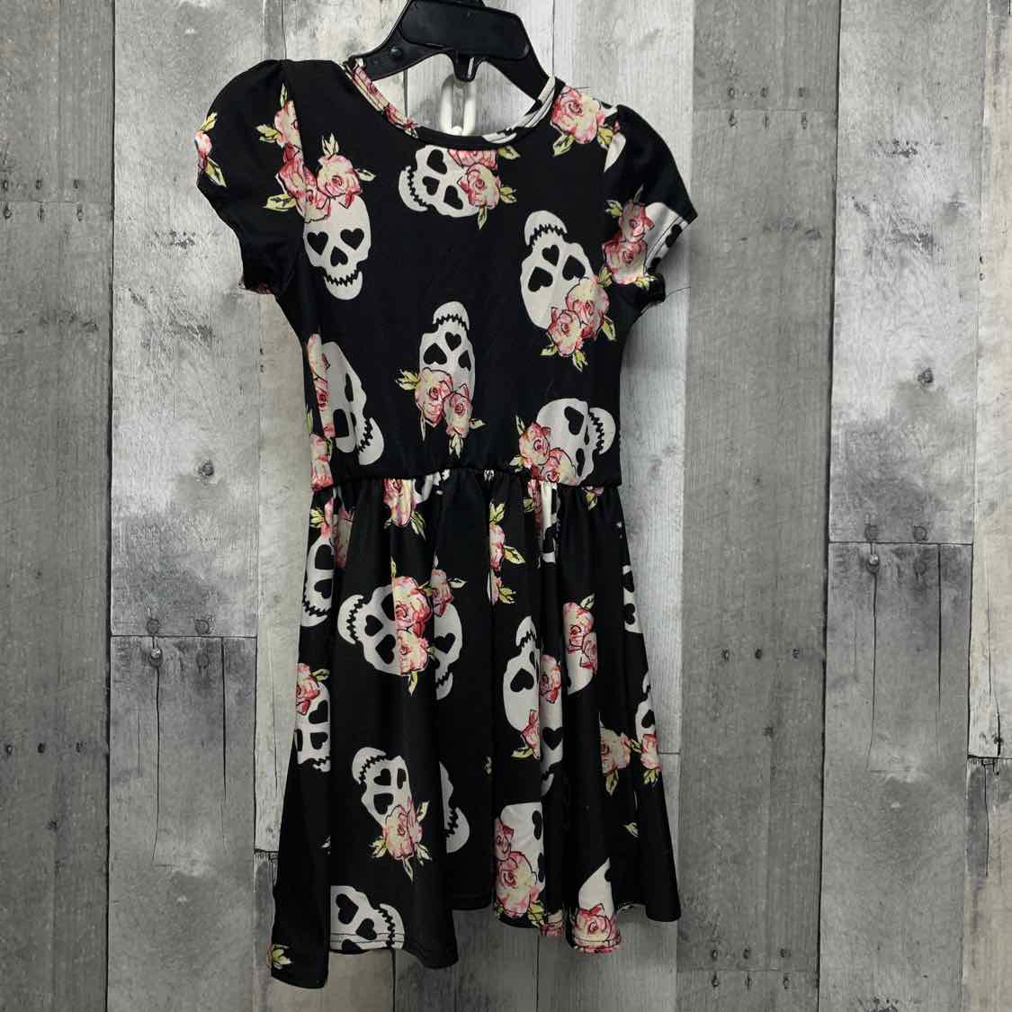 Size 2T Black Print Dot Dot Smile Dress - OodlesCB