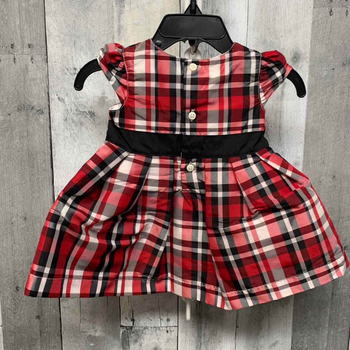 Size 3 Months Red/Gray Carter's Dress