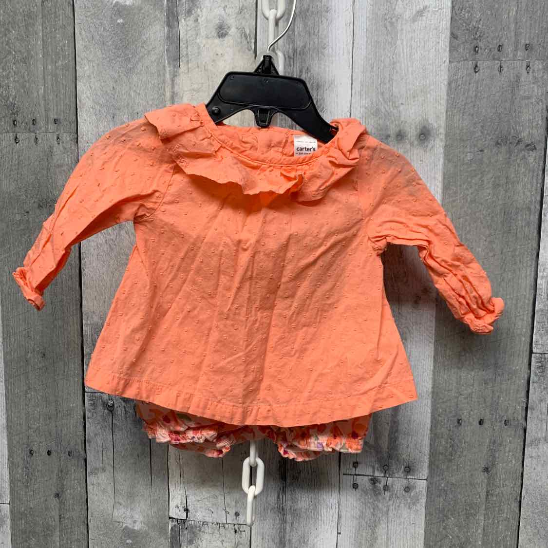 Size 6 Months Peach Just One You Shirt/Shorts