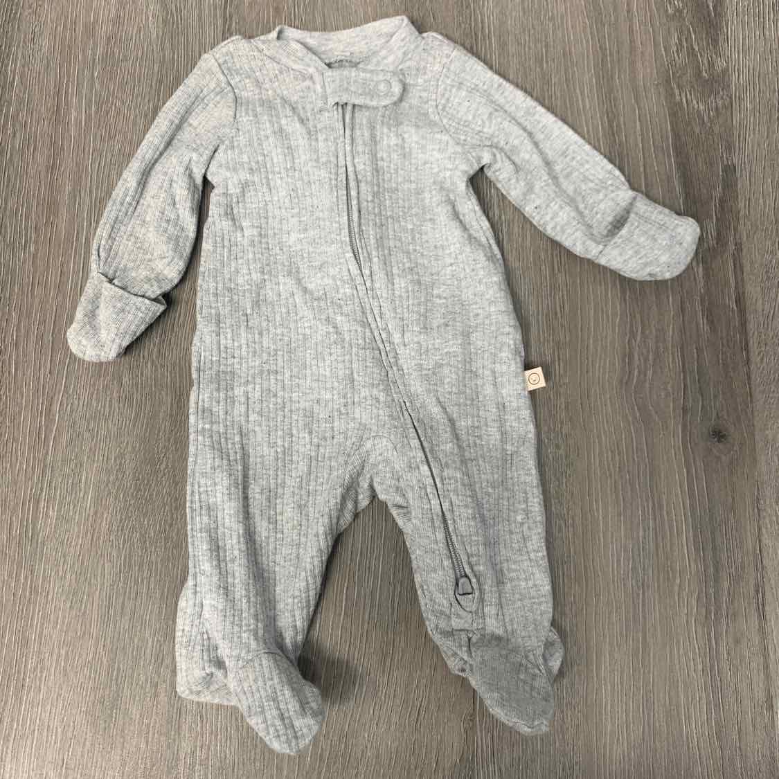 Size Preemie Gray Carter's Footy PJs
