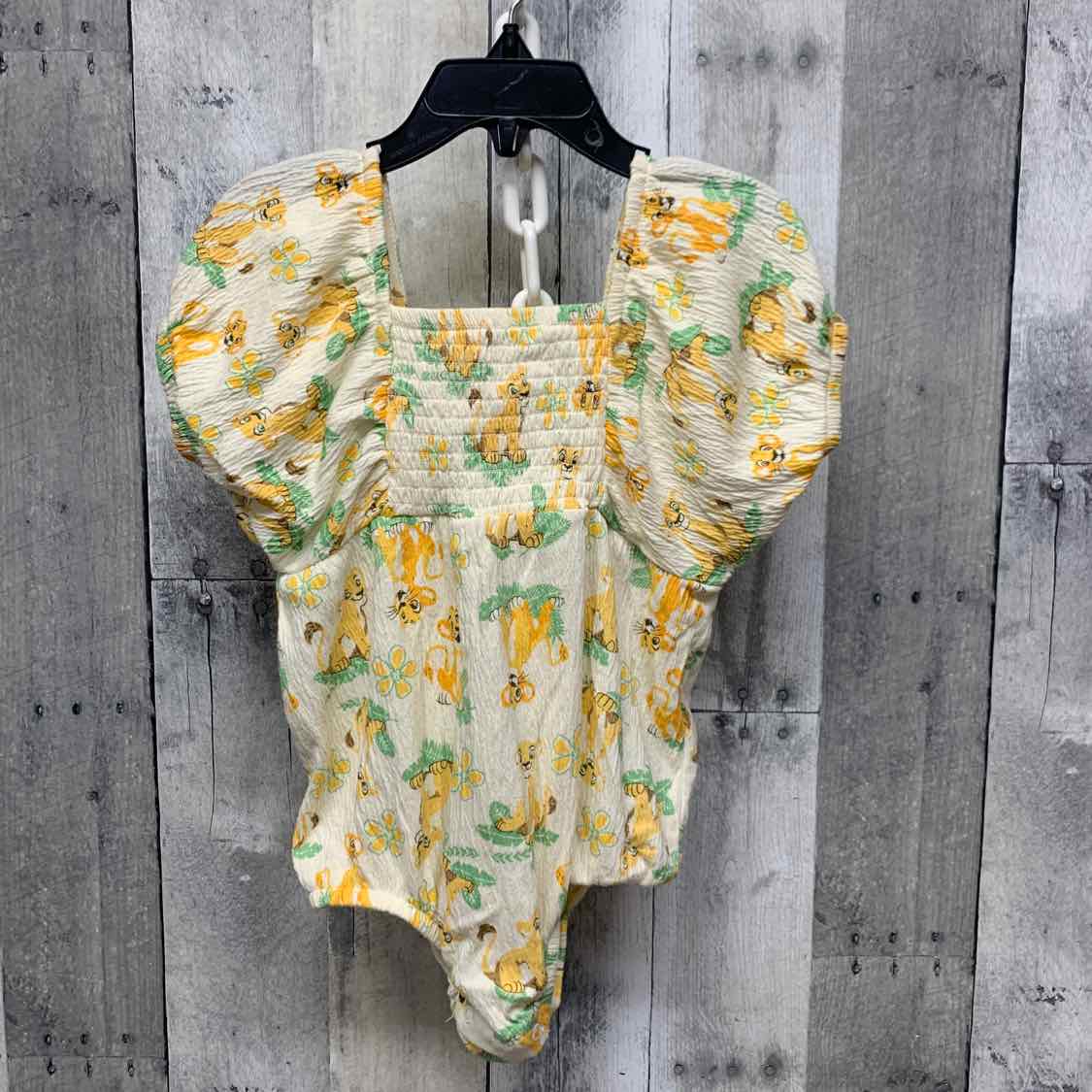 Size 24 Months Ivory/Yellow Disney Romper - OodlesCB