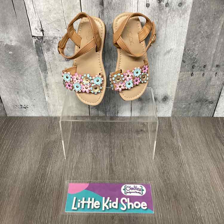 Size 8 Brown/Purple Sugar Sandals - OodlesCB