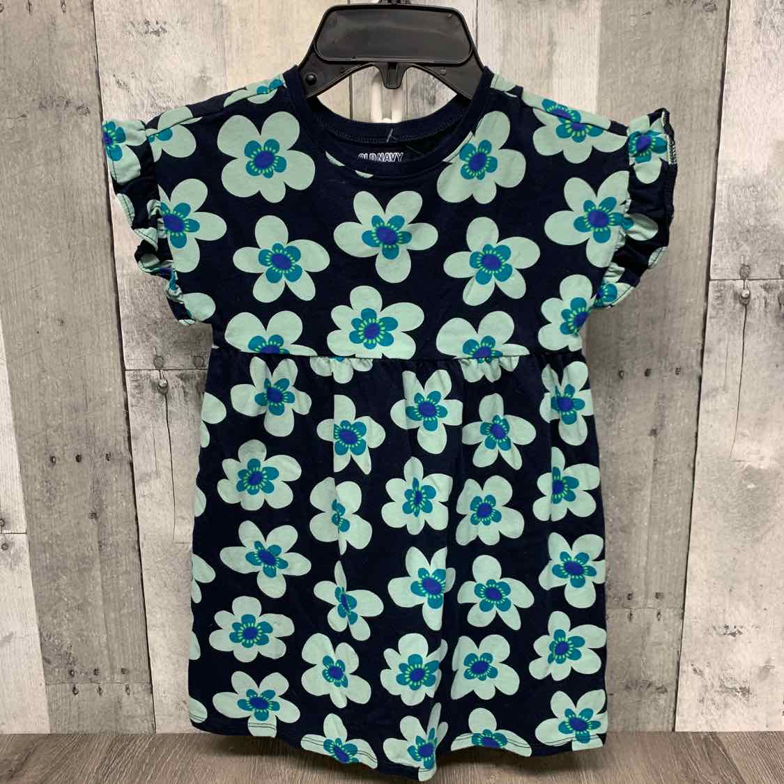 Size 4T Navy Floral Old Navy Dress - Knit