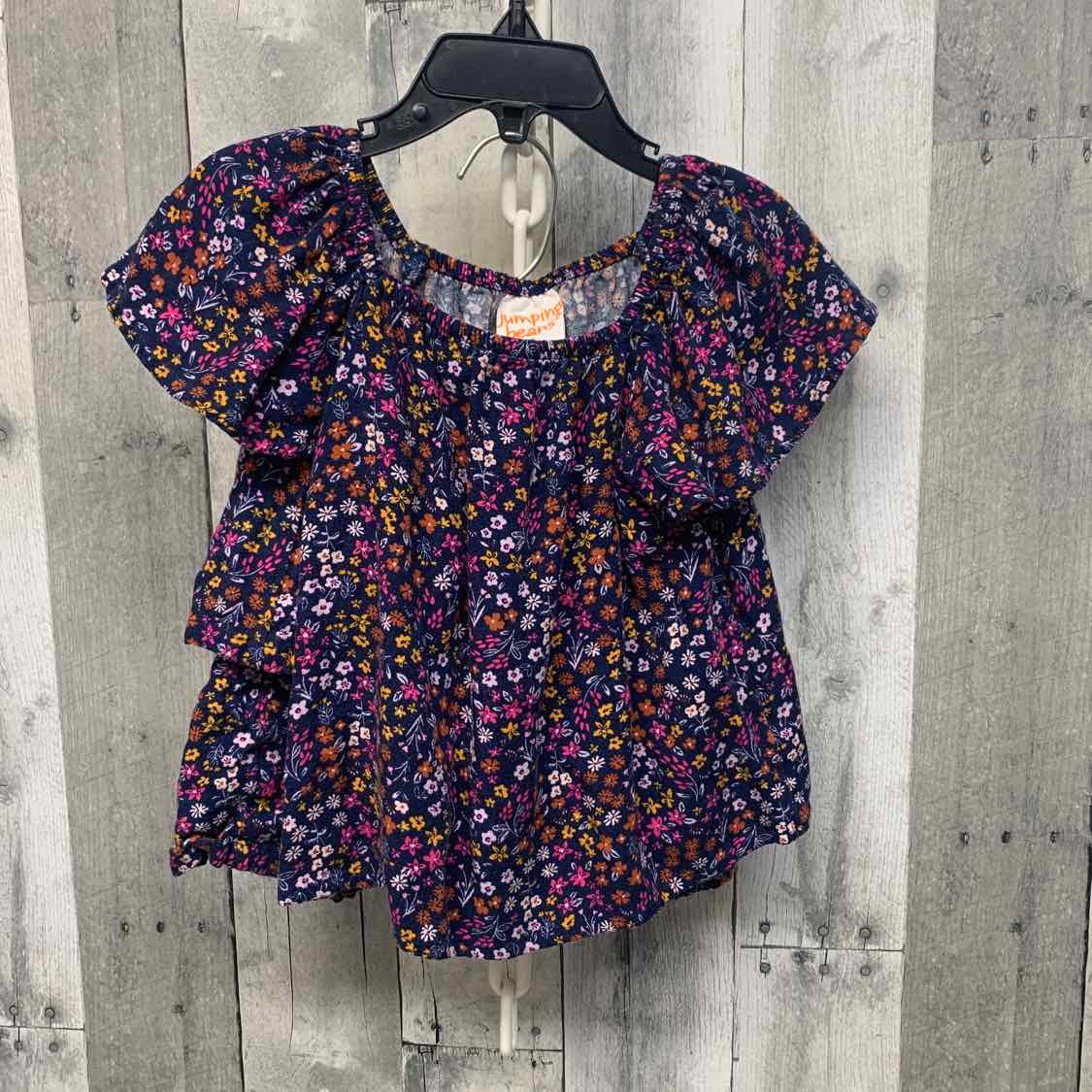 Size 3T Navy Floral Jumping Beans Shirt/Shorts