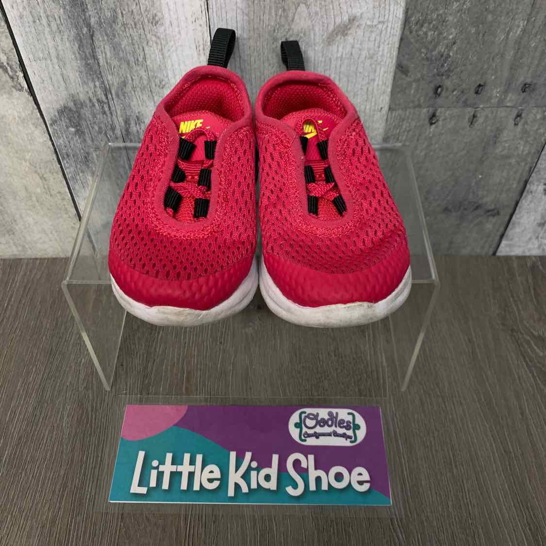 Size 4 Pink/Black Sport Brand Sneakers - OodlesCB