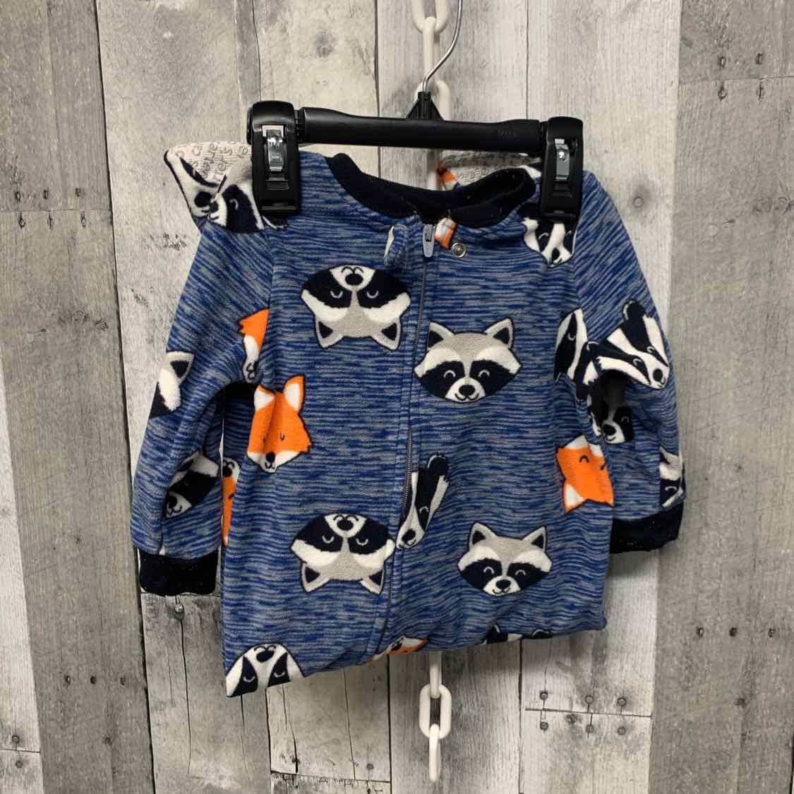 Size 12 Months Blue Print Simple Joys Footy PJs