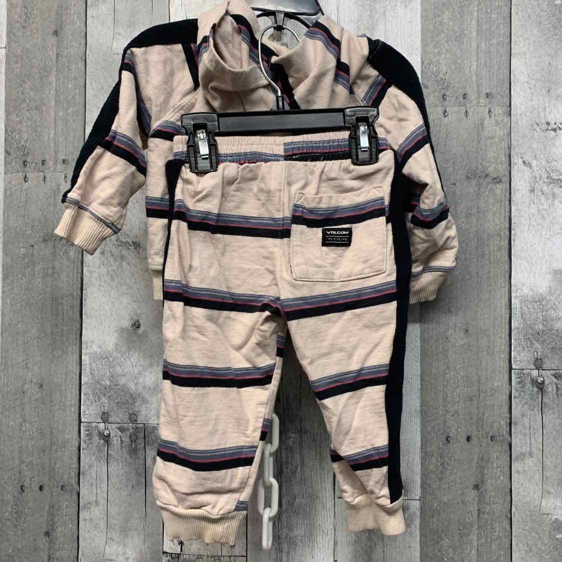 Size 2T Tan/Black Volcom Shirt/Pants