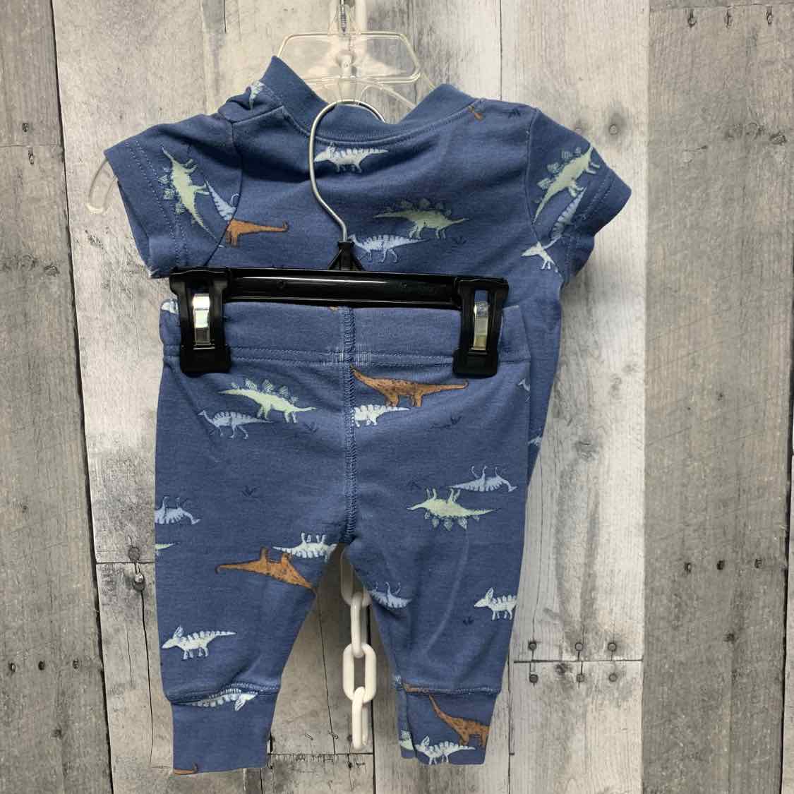Size 0-3 Months Blue Print Child of Mine Shirt/Pants