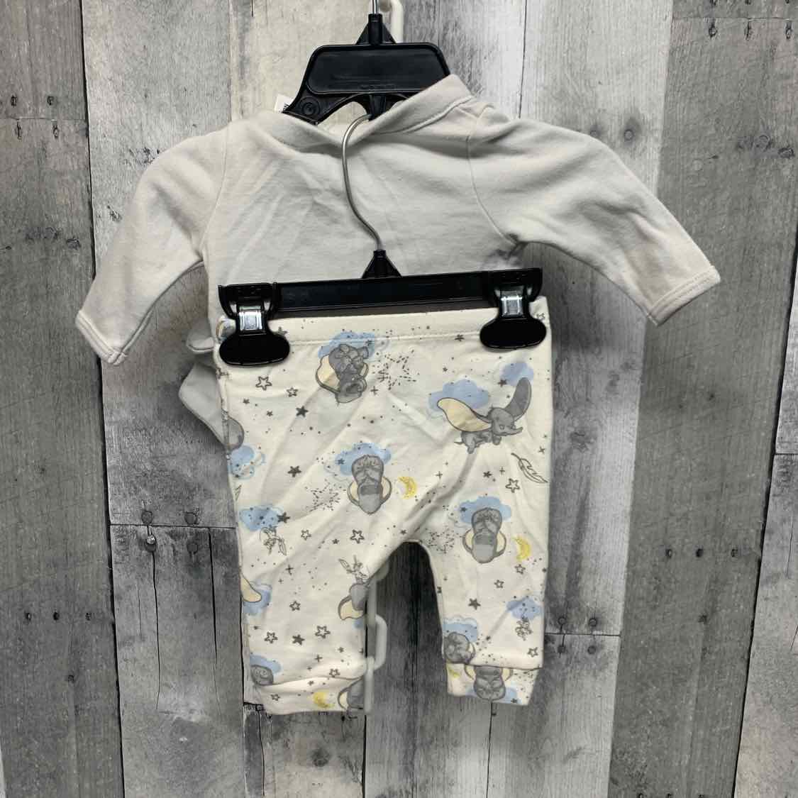 Size Newborn Gray/White Disney Shirt/Pants