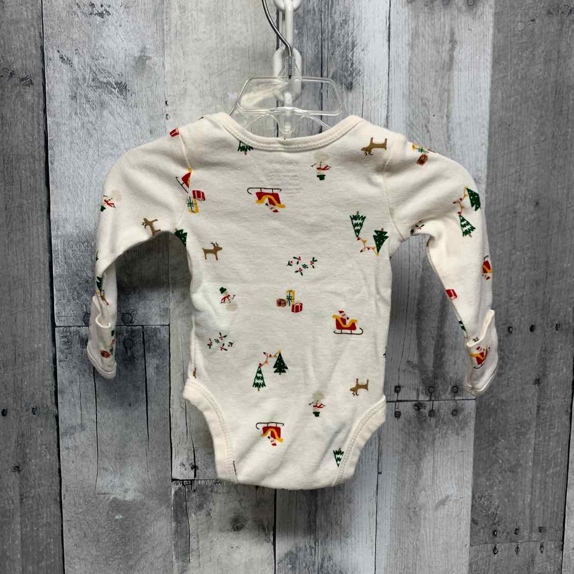 Size Newborn White Graphic Carter's Bodysuit - OodlesCB