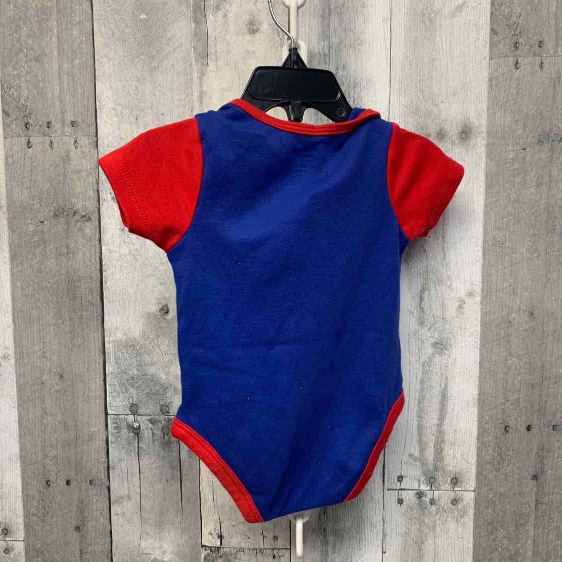 Size 12 Months Red/Blue B Brand Bodysuit