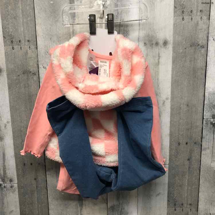 Size 24 Months Pink/White Little Me Shirt/Pants
