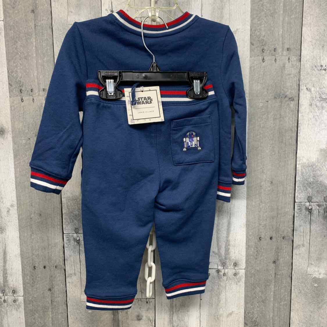 Size 12-18 Months Navy/Red Janie & Jack Sweats - 2pc