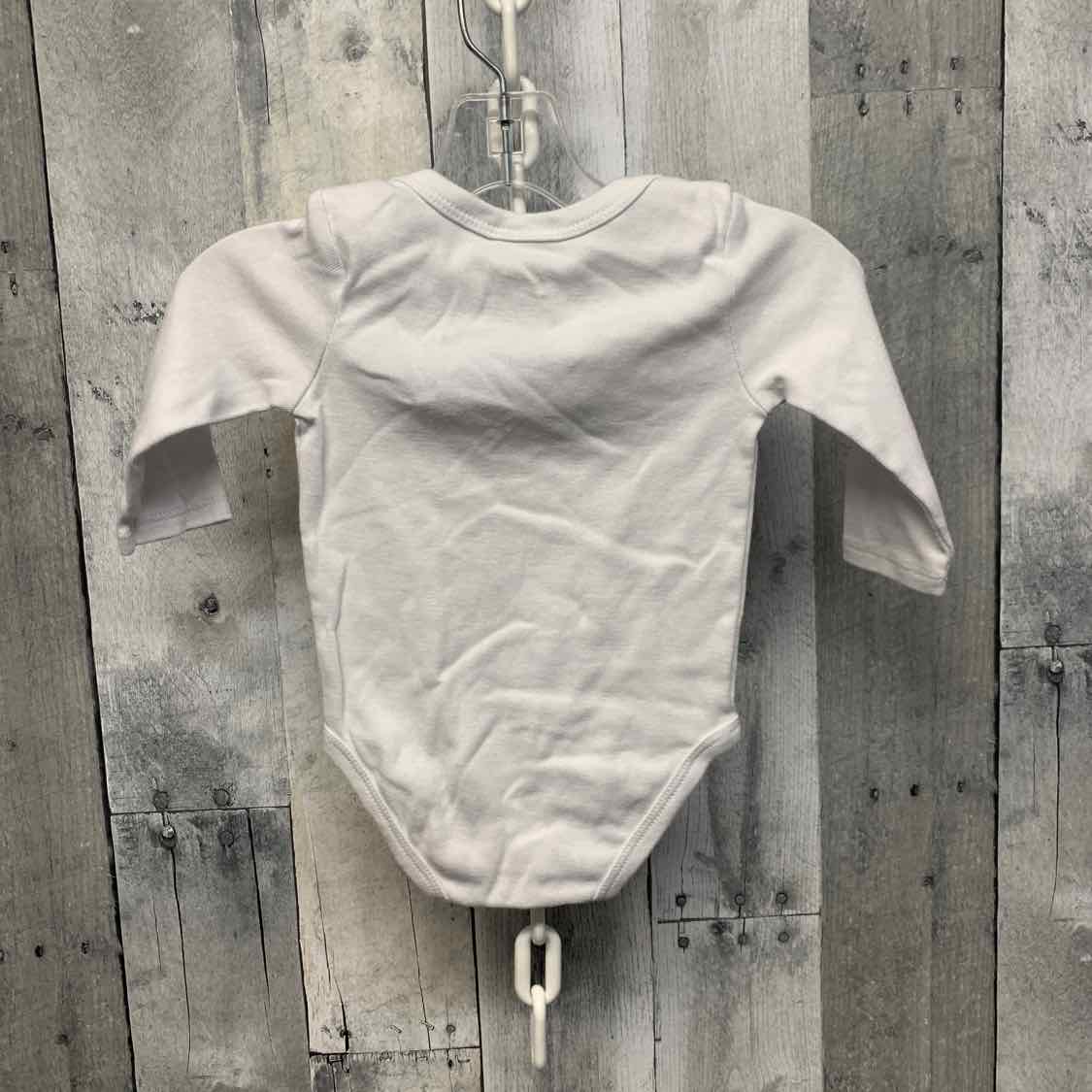 Size 6 Months White Sport Brand Bodysuit