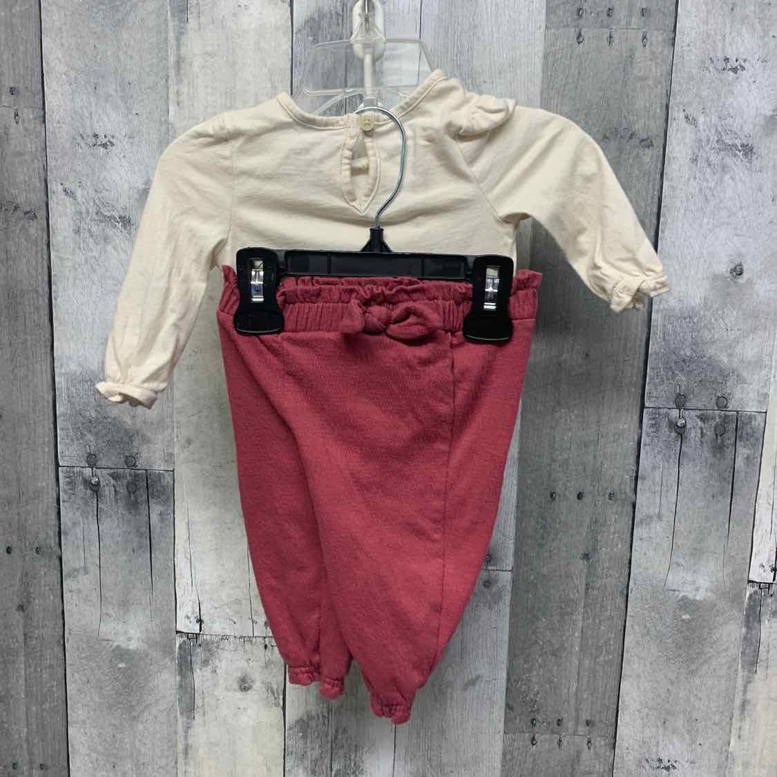 Size 6 Months Pink Carter's Shirt/Pants