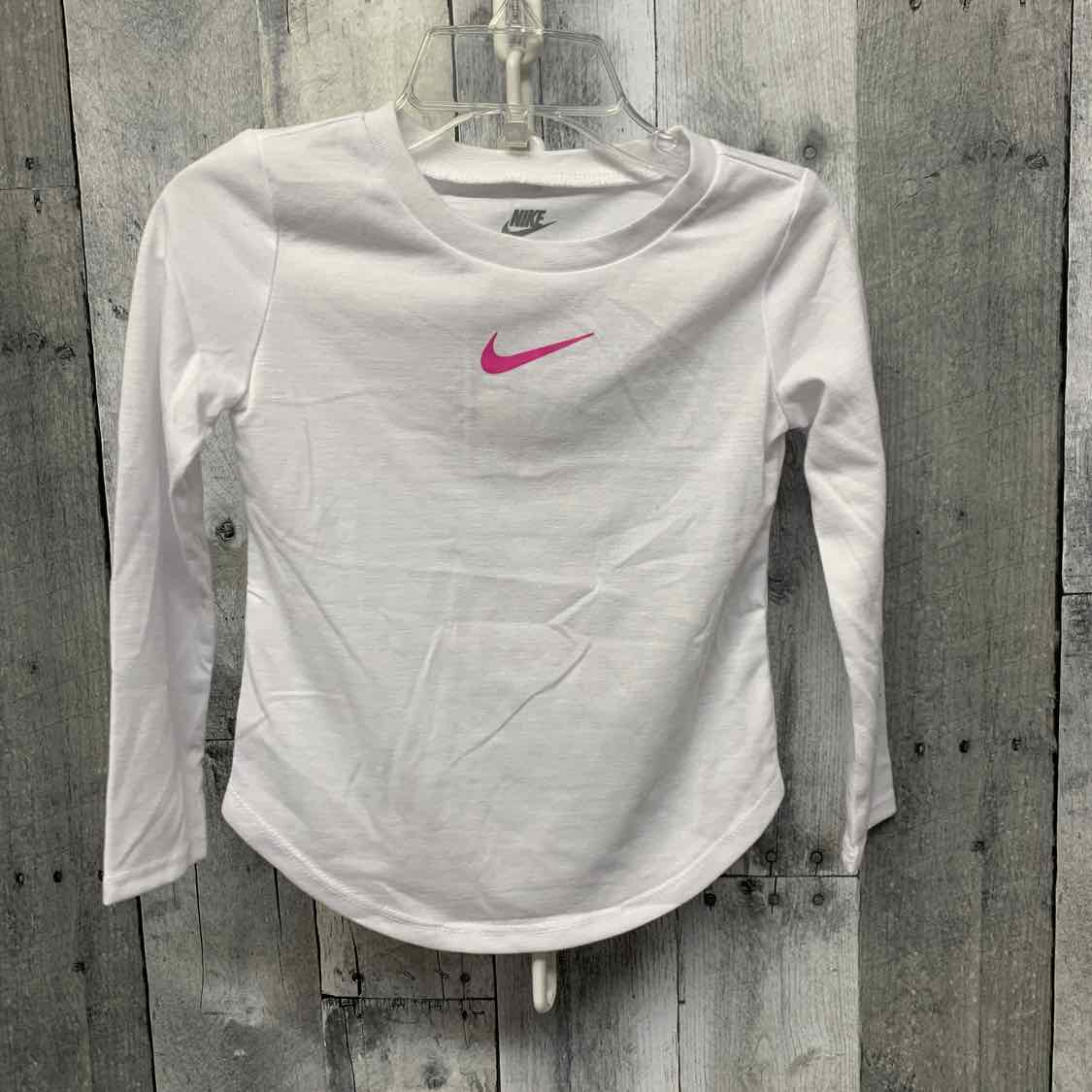 Size 24 Months White/Pink Sport Brand Long Sleeve Shirt