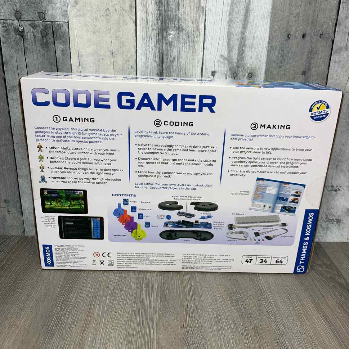 Generic White/Blue Electronic Game