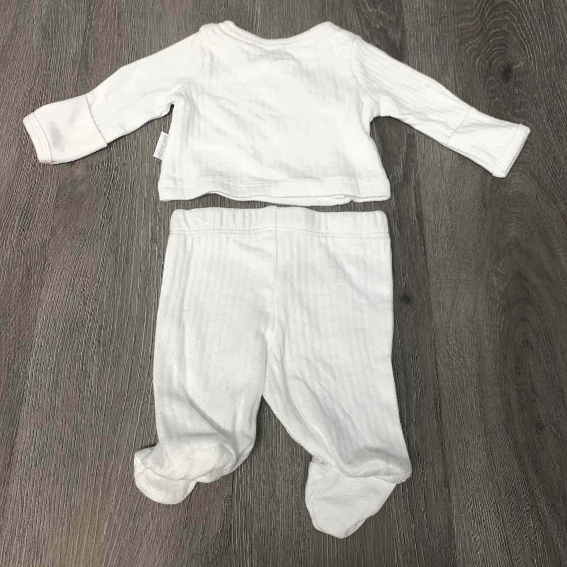 Size Preemie White Gerber Shirt/Pants - OodlesCB