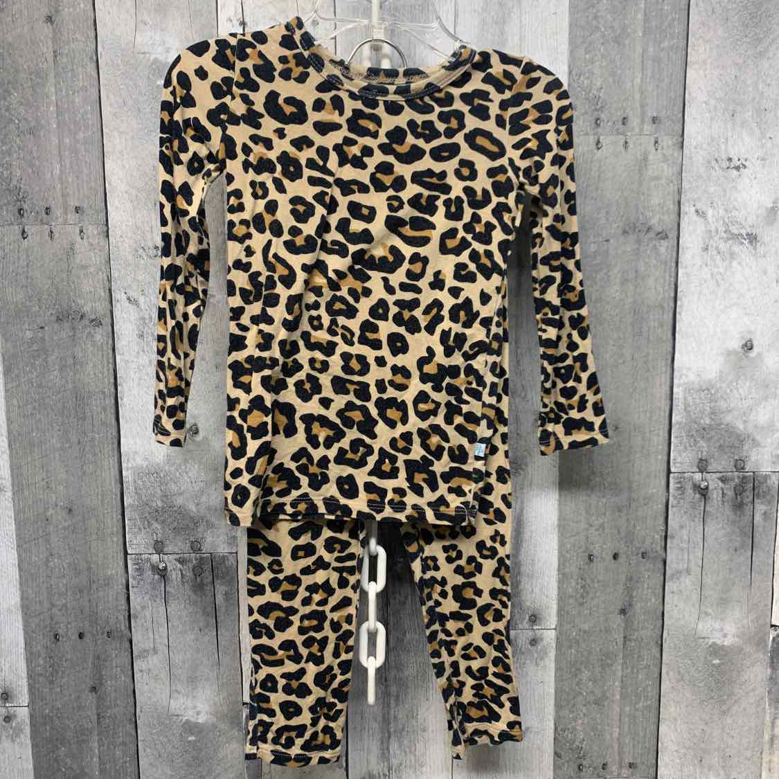 Size 2T Tan Animal Print Posh Peanut 2pc PJs
