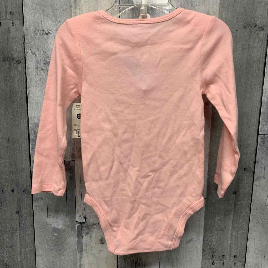 Size 24 Months Pink/Purple Okie Dokie Bodysuit