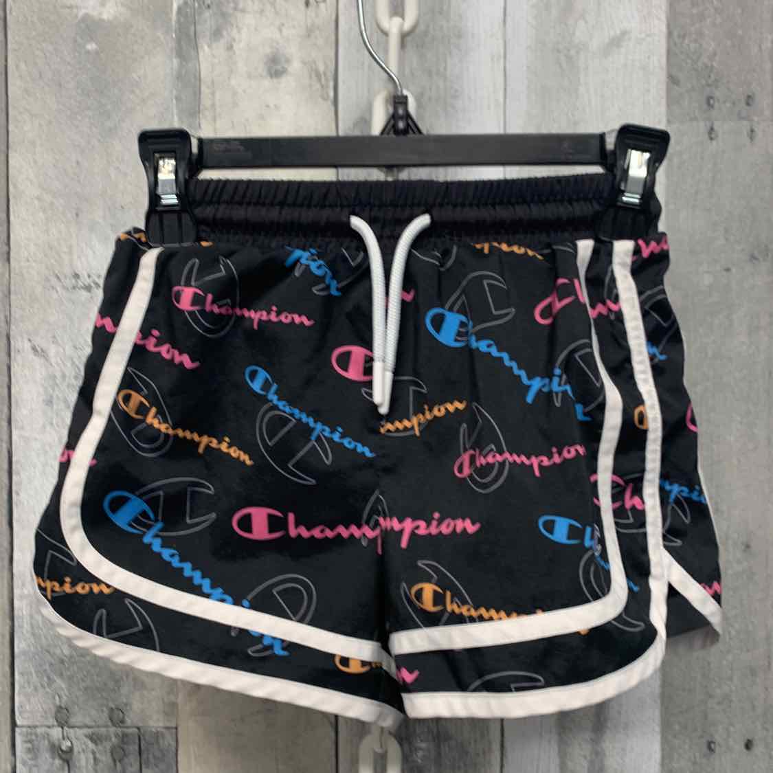 Size 5/6 Black/Pink Champion Shorts - Athletic
