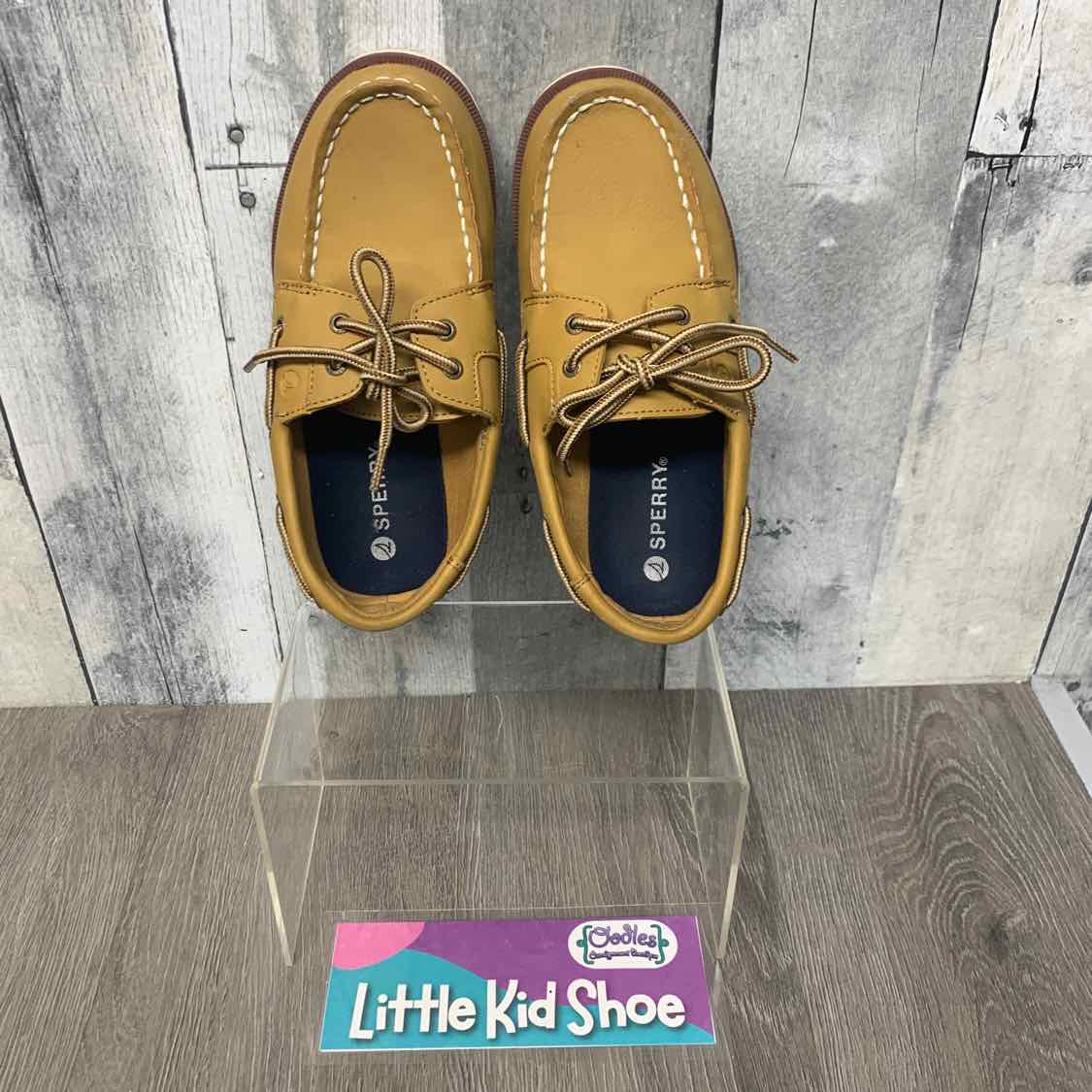 Size 1 Brown Sperry Loafers
