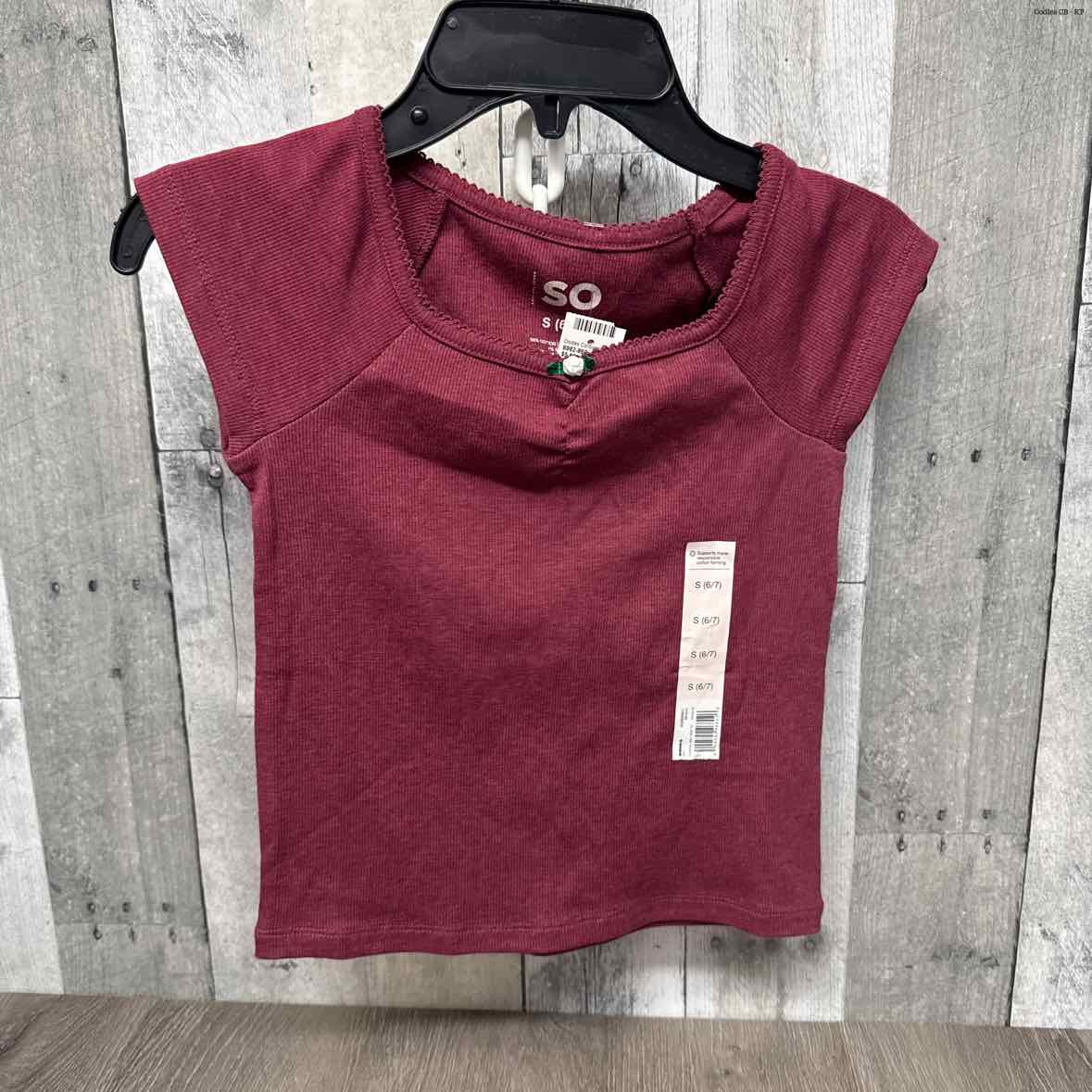 Size Small Burgundy SO T Shirt