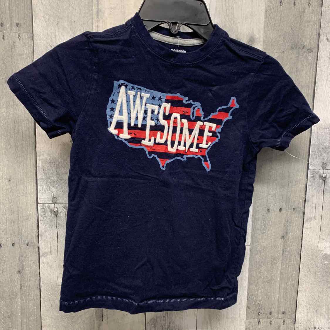 Size 5T Navy Graphic Gymboree T Shirt