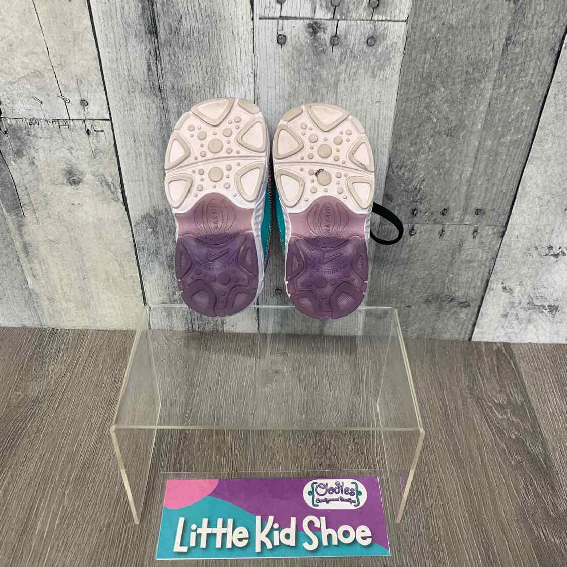 Size 5 Black/Purple Sport Brand Sneakers