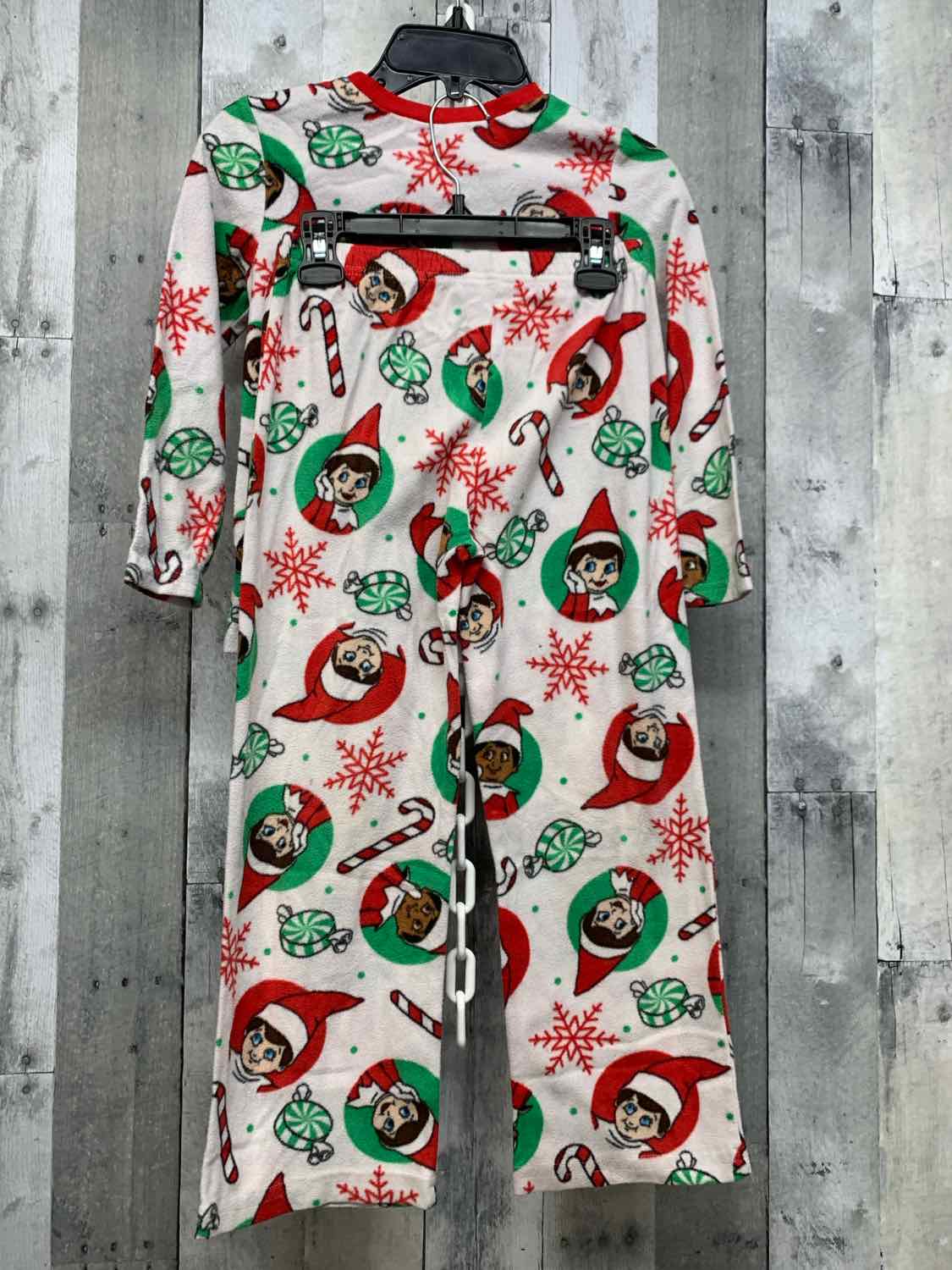 Size 6/7 White/Red B Brand 2pc PJs