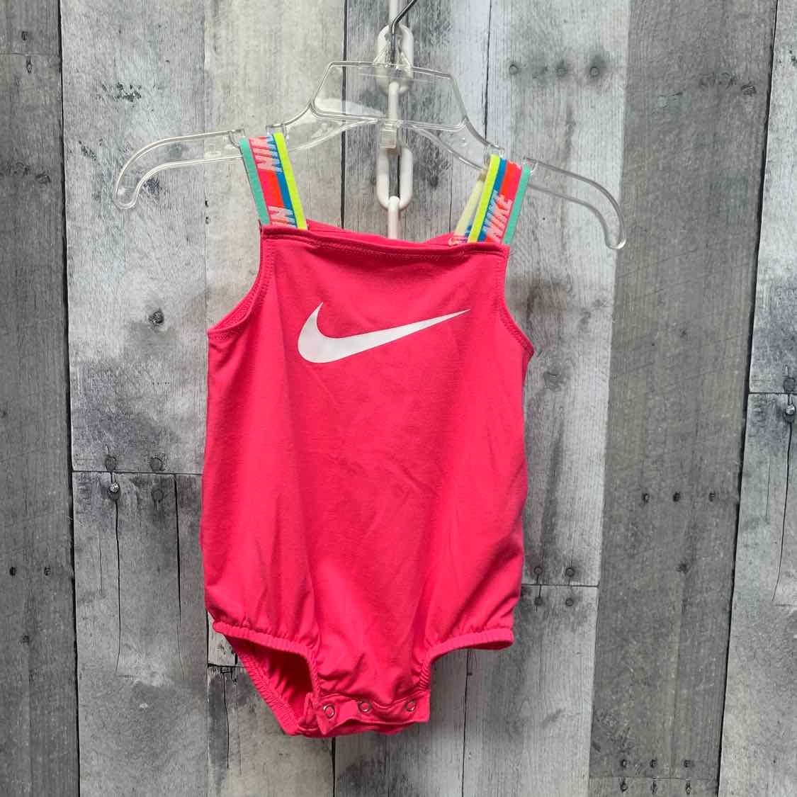 Size 9 Months Pink/White Sport Brand Bodysuit