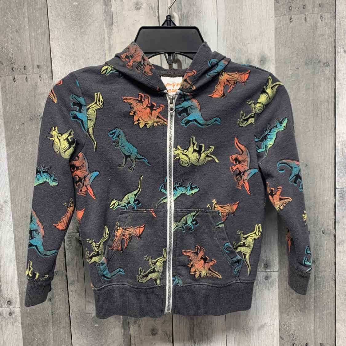 Size 4T Gray Print Jumping Beans Light Jacket
