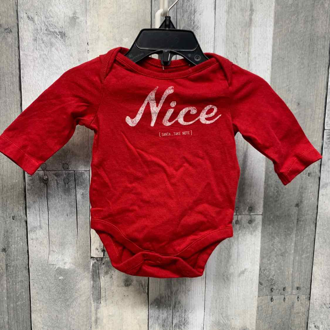 Size 0-3 Months Red/White Gap Bodysuit