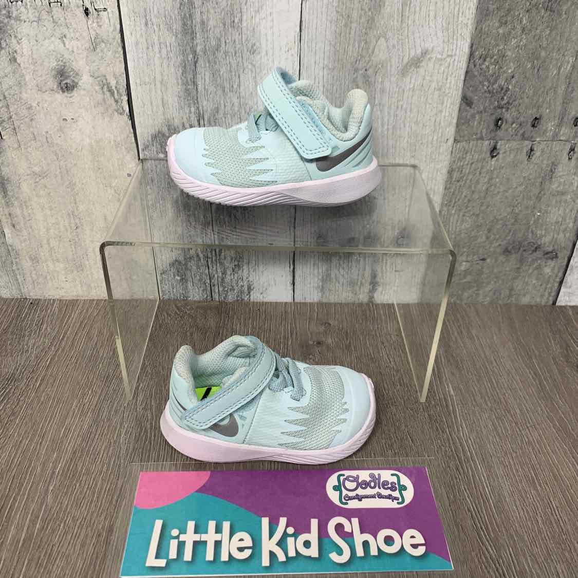 Size 2 Blue/White Sport Brand Sneakers
