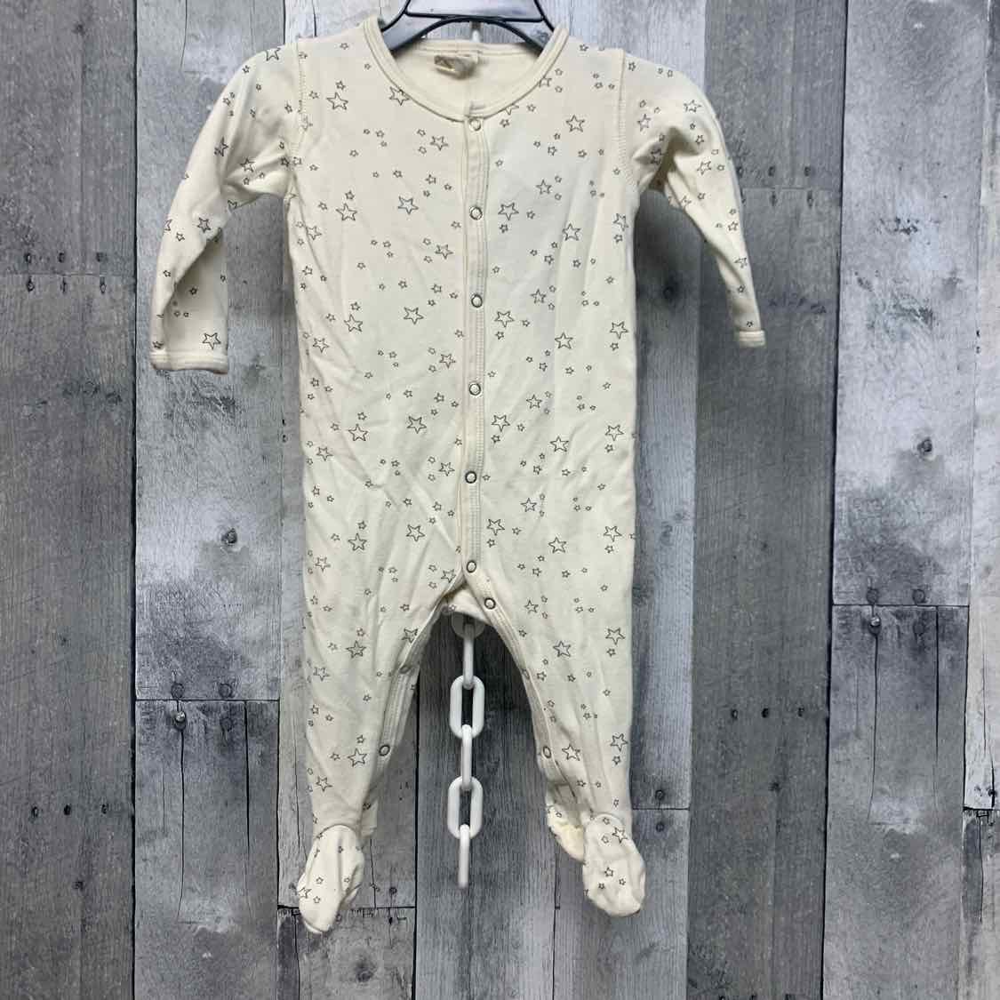 Size 6-12 Months Ivory Print Name Brand Footy PJs