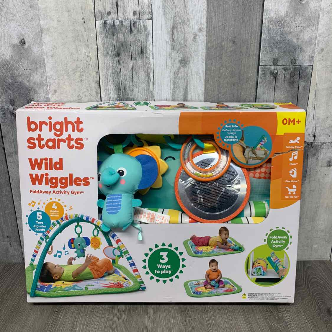 Bright Starts Green Print Floor Gym