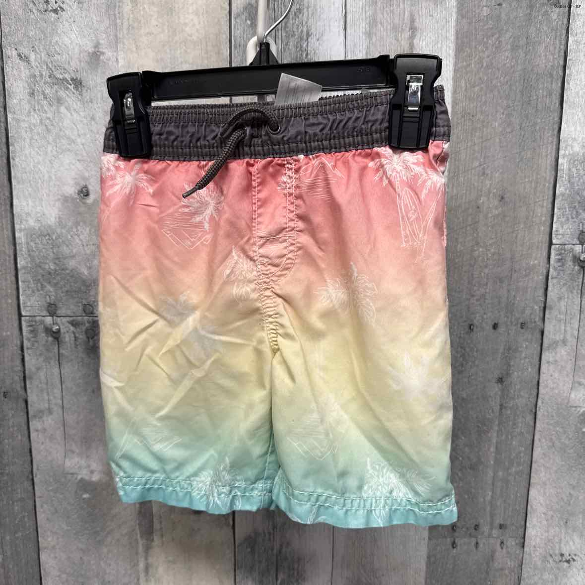 Size 4 Peach/Gray Osh Kosh Swim Trunks