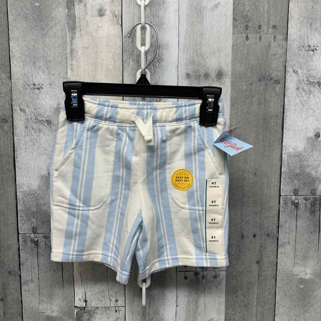Size 4T Blue Striped Cat & Jack Shorts - Athletic