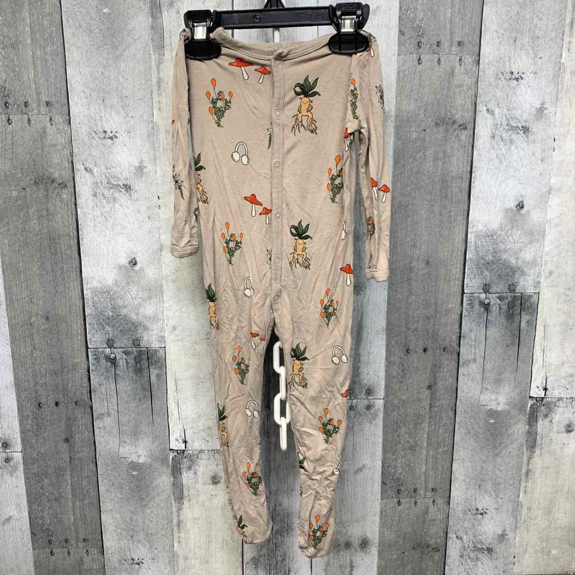 Size 6-12 Months Tan Print Kyte Footy PJs