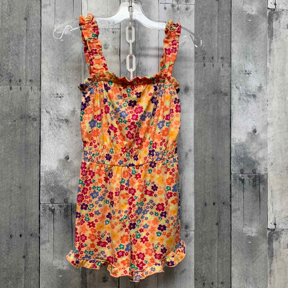 Size 6 Orange/Purple Btween Romper