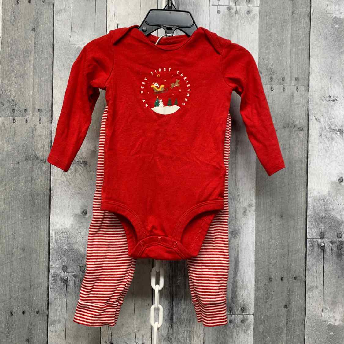 Size 12 Months Red/White Carter's Shirt/Pants