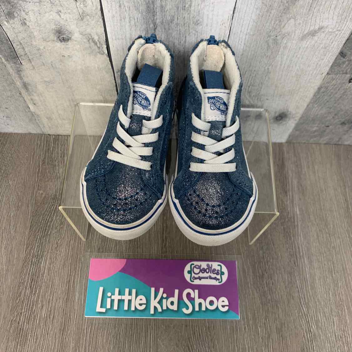 Size 5 Blue/White Vans Sneakers - OodlesCB