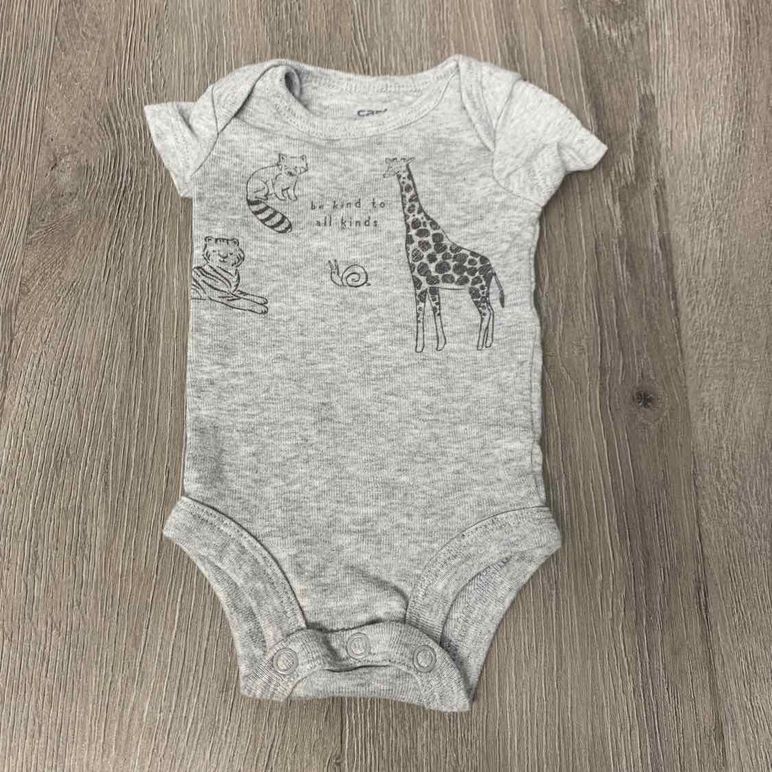 Size Preemie Gray Carter's Bodysuit